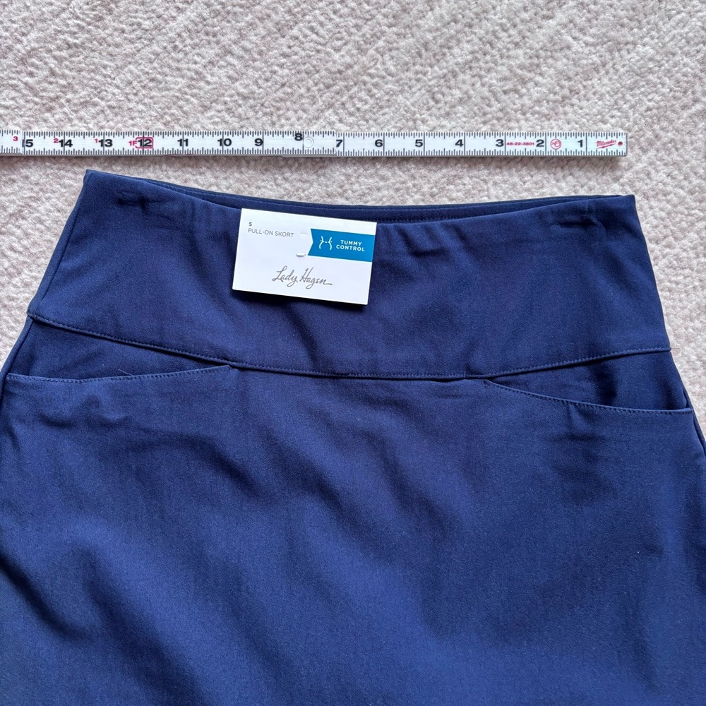 Lady Hagen Women's Navy Athletic Skort Golf Skirt Small NWT - Picture 6 of 9
